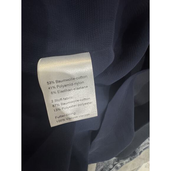 Sleeveless Navy Dress Modern Style Sheath Career Casual Versatile - Picture 7 of 8